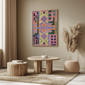 Peru Rug Pattern Poster