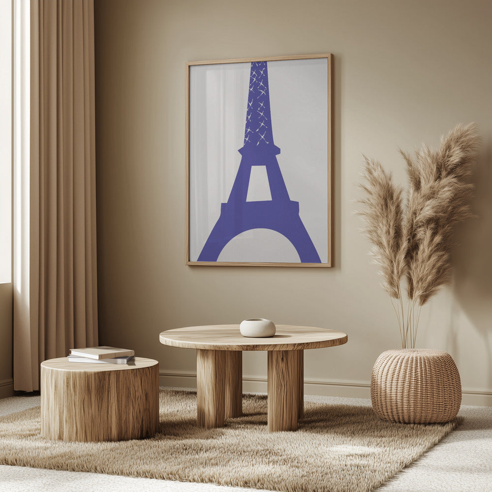 Eiffel Bleu Poster