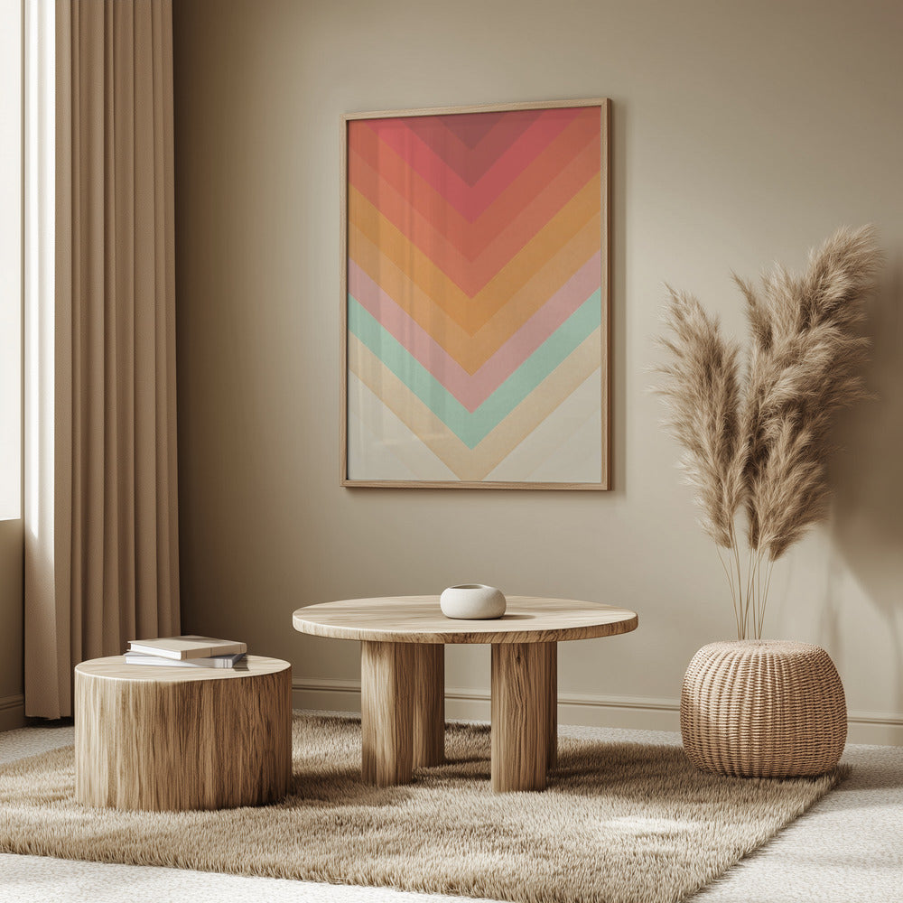 Rainbow Chevrons Poster