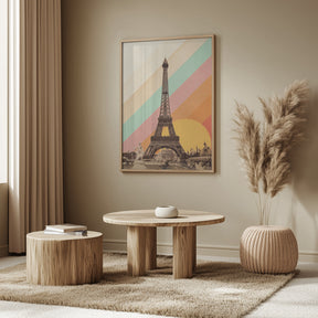 Eiffel Tower Rainbow Poster