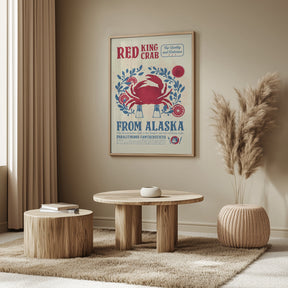 Crab kitchen print Poster