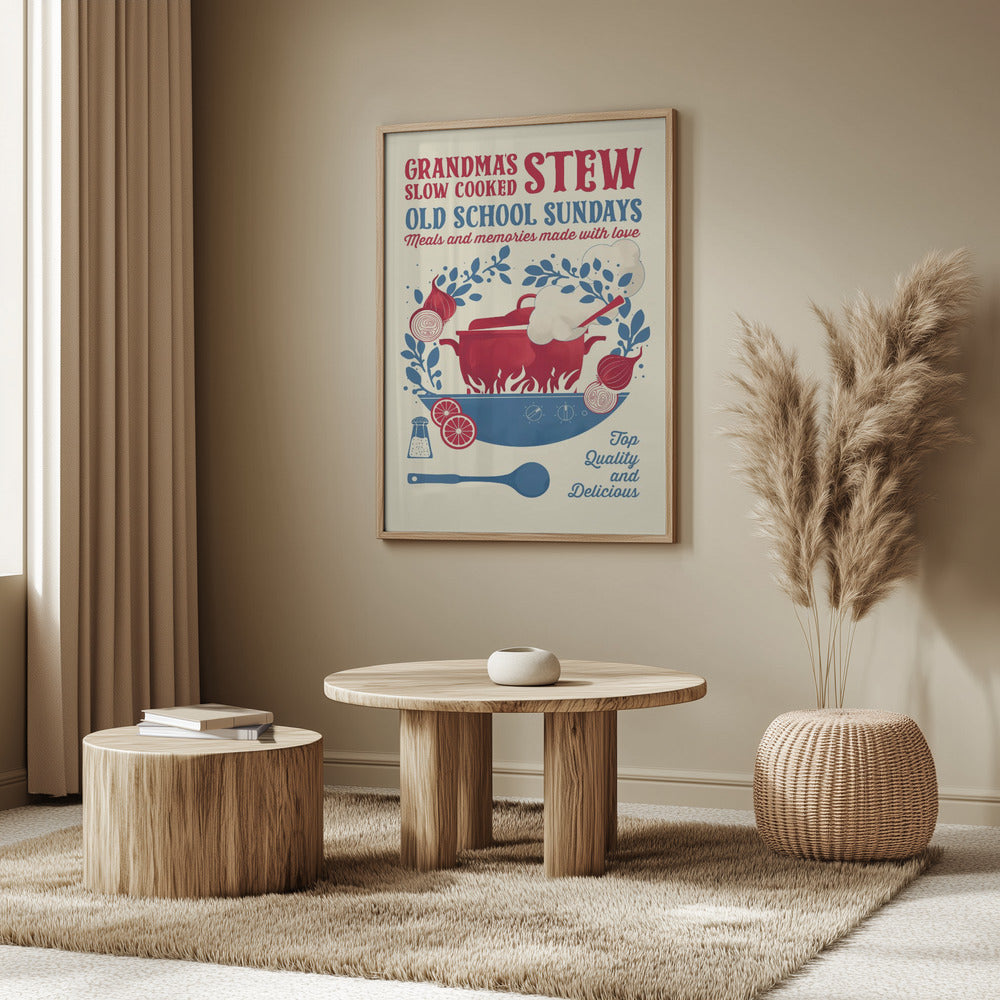 Grandmas Stew kitchen print Poster