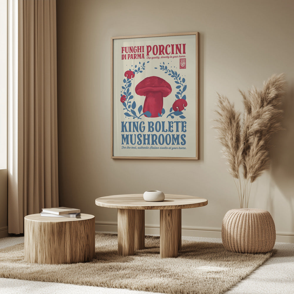 Porcini kitchen print Poster