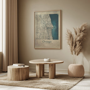 Chicago map Poster