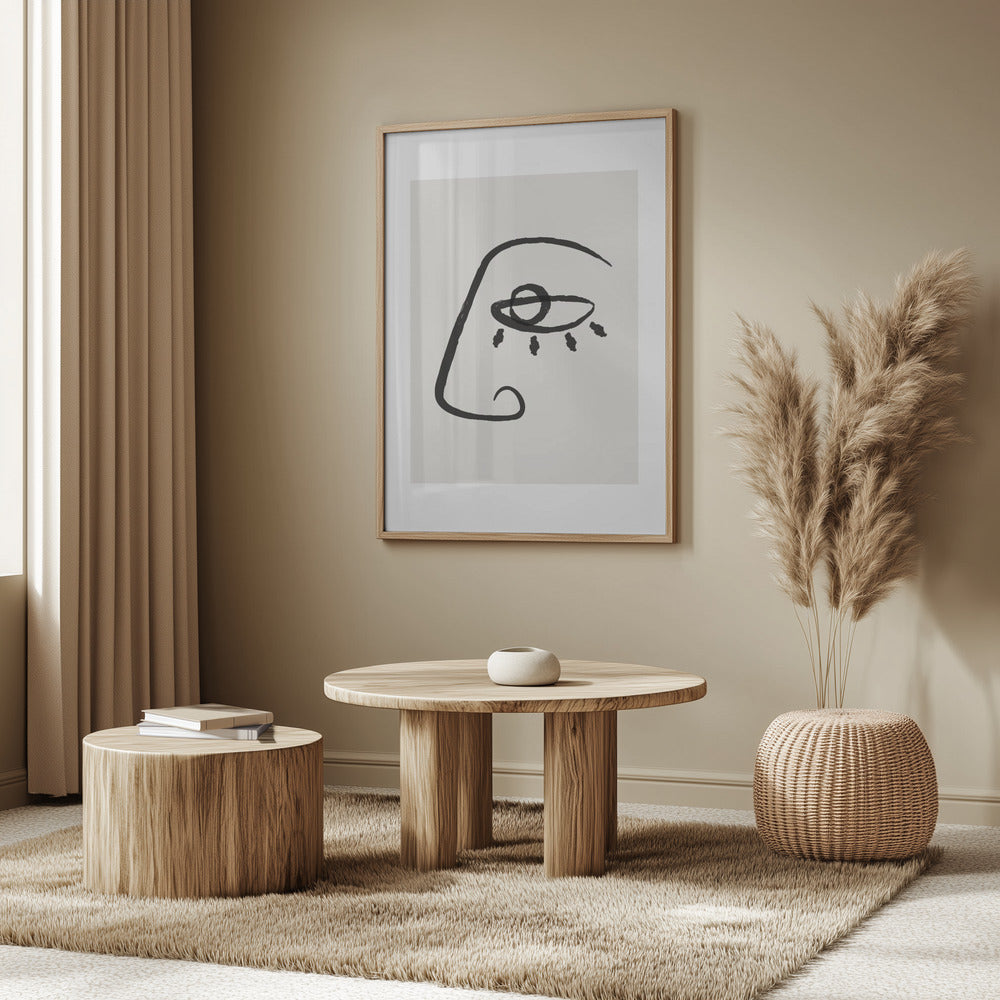 Abstract Face No2 Poster