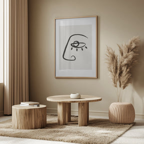 Abstract Face No2 Poster