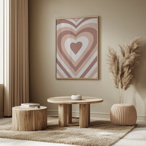 Hearts Radiate Poster