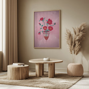 Cup of flowers Poster