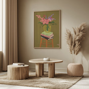 Floral Vase Poster