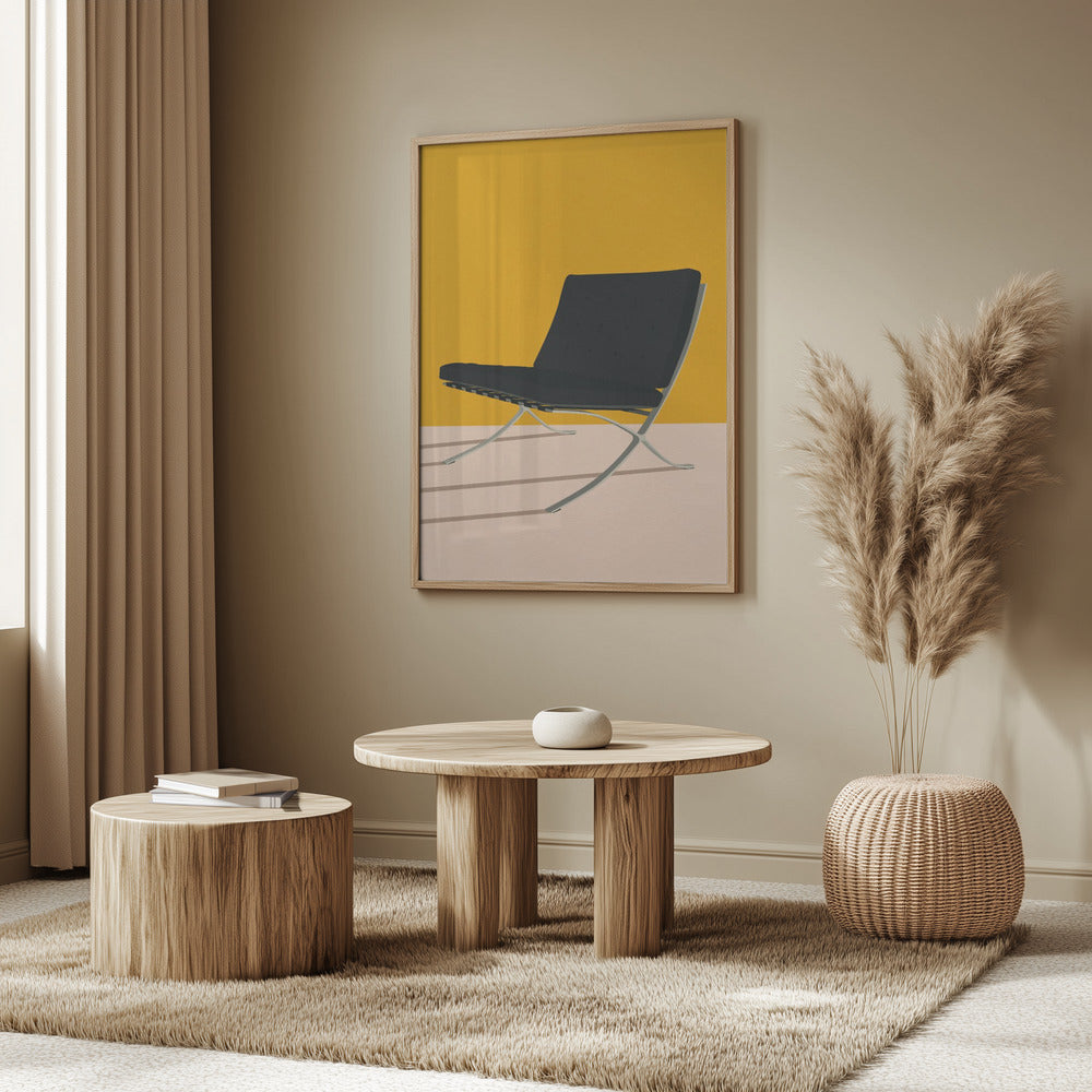 Barcelona Chair By Mies Van Der Rohe Poster