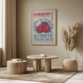 Pomodori Kitchen print Poster