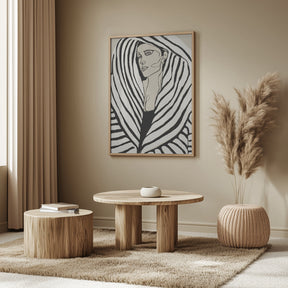 Striped Coat Poster