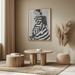 Striped Dress Poster