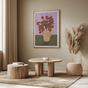 Flower Vase 1ratio 2x3 Print By Bohonewart Poster