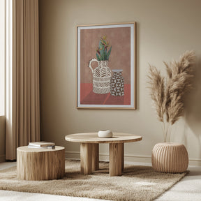 Flower Vase 4ratio 2x3 Print By Bohonewart Poster