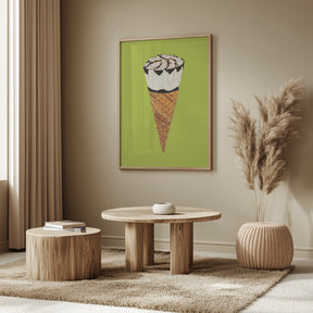 Cornetto On Pistachio Poster