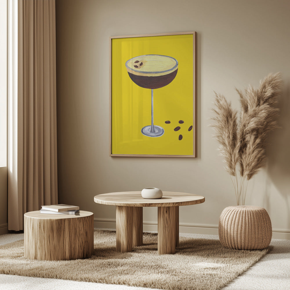 Espresso Martini Buttercup Yellow Poster