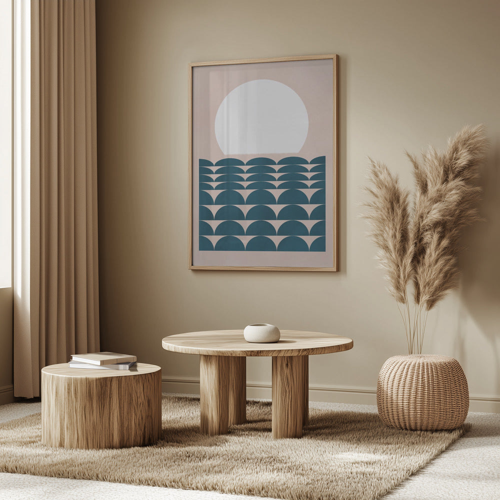 Geometrical Seascape Poster