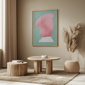 Stone Sculpture In Pink Poster