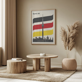 Berlin Retro Travel Print Poster