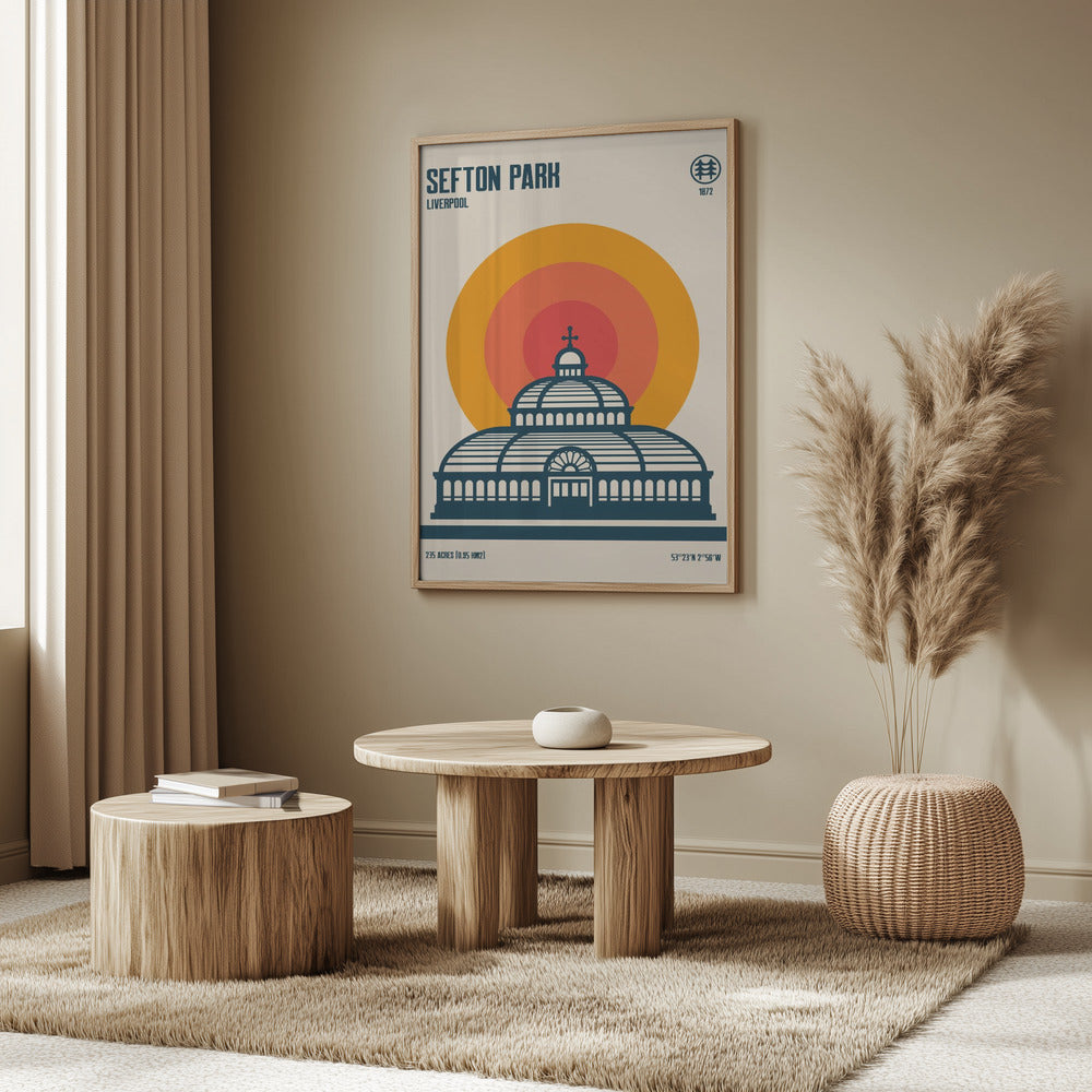 Sefton Park Palm House Travel Print Poster