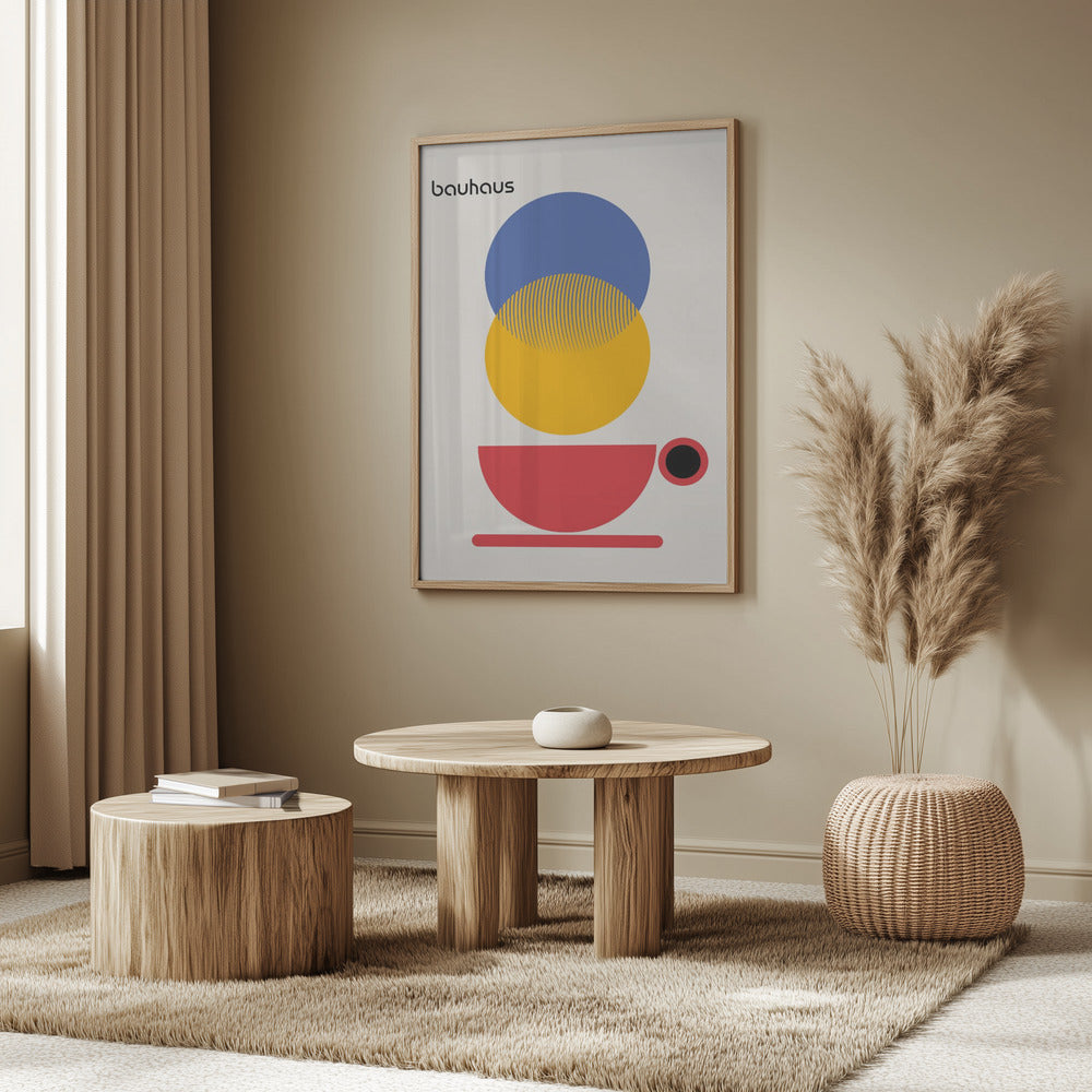 Bauhaus Coffee Abstract Poster