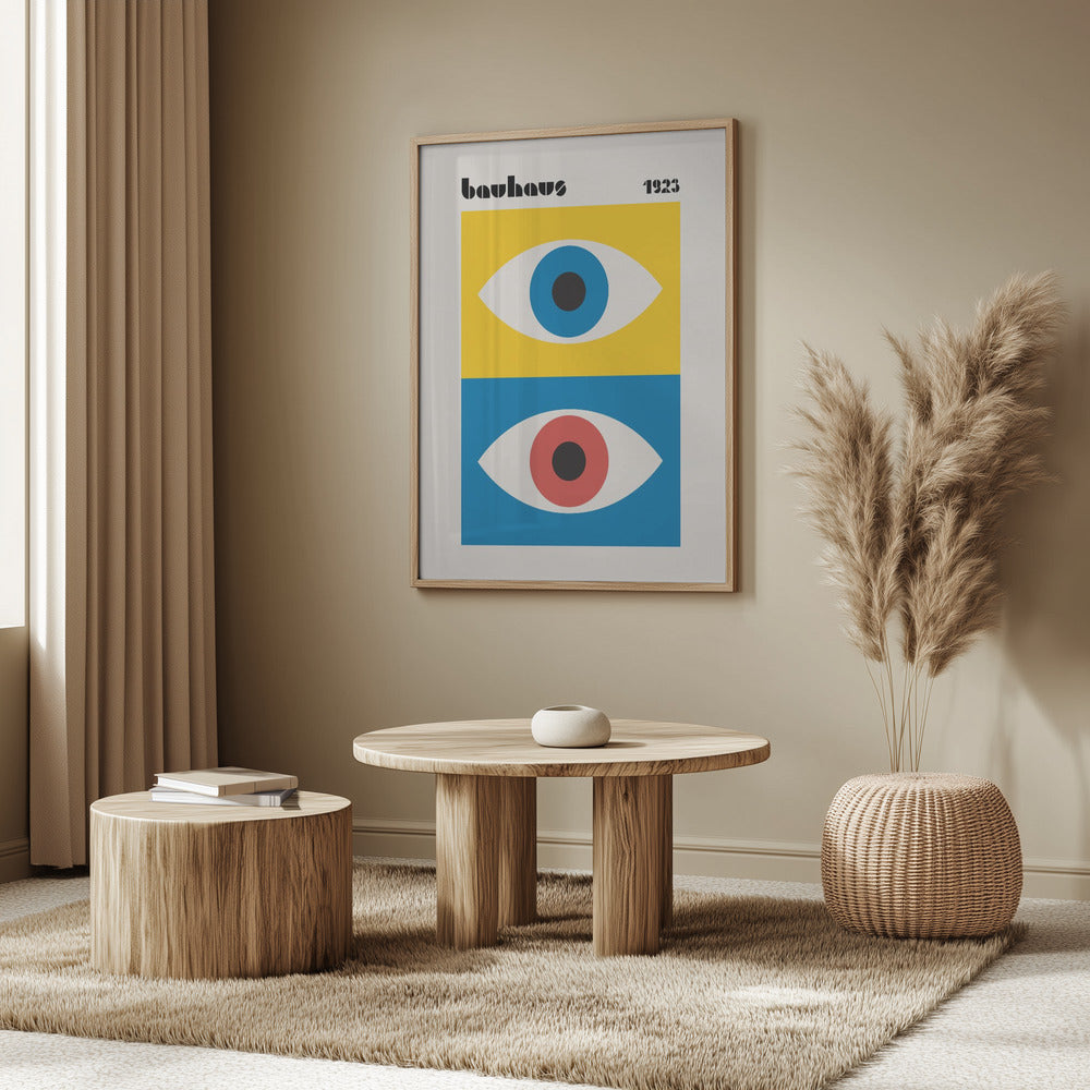Bauhaus Eyes Abstract Poster