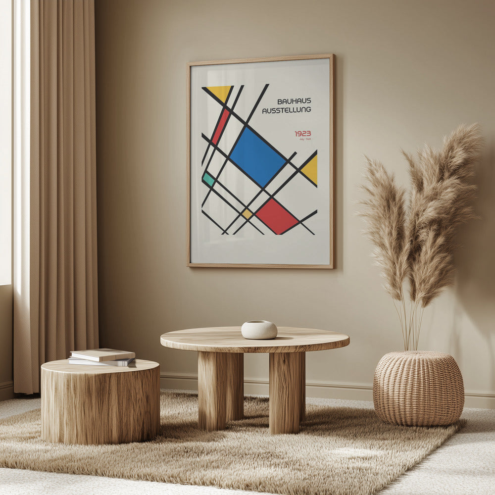 Bauhaus Geometric Design Retro Poster