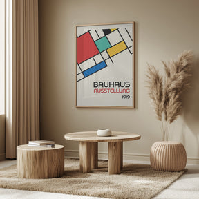 Bauhaus Geometric Design Retro Poster