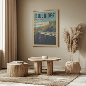 Blue Ridge Parkway Travel Print Poster