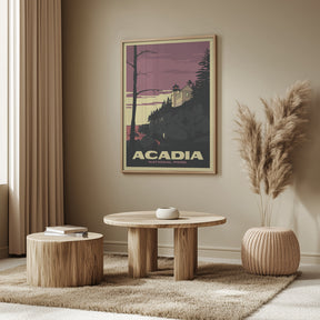 Acadia National Park Travel Print Poster