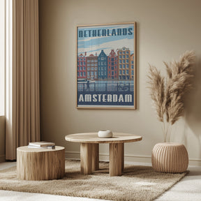 Amsterdam Travel Print Poster