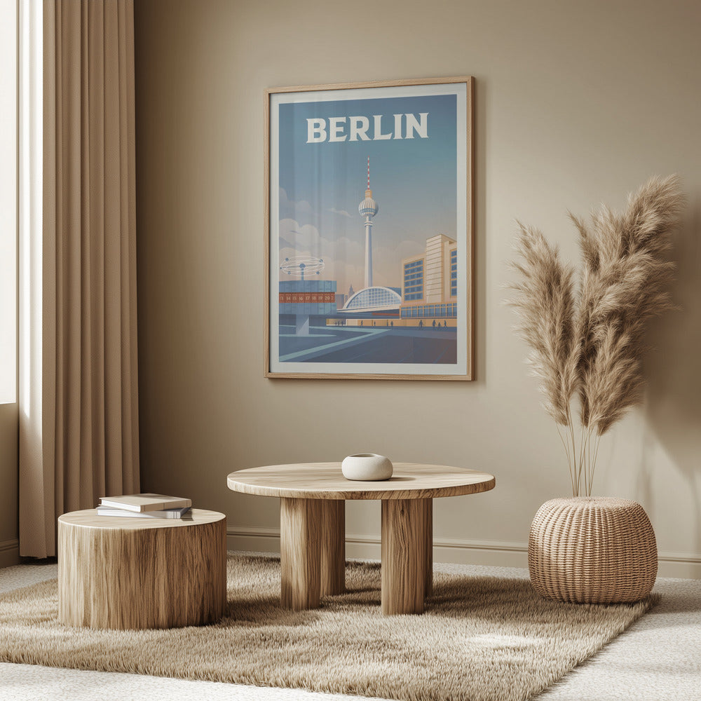 Berlin Cityscape Travel Print Poster