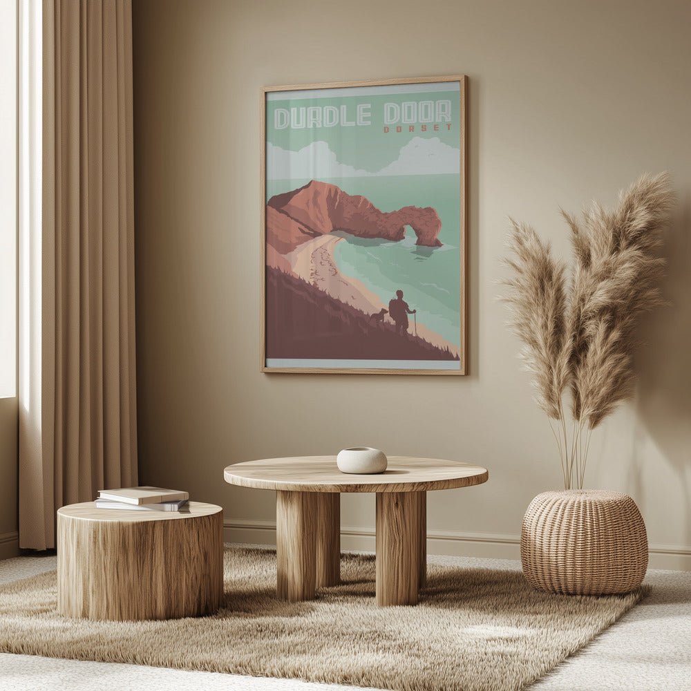 Durdle Door Dorset Travel Print Poster