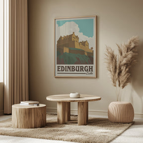 Edinburgh Castle Travel Print Poster