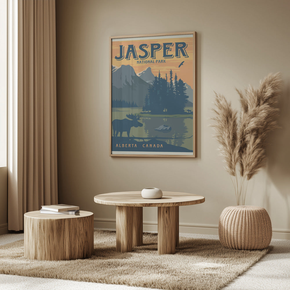 Jasper National Park Travel Print Poster