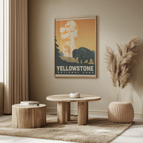 Yellowstone National Park Travel Print Poster