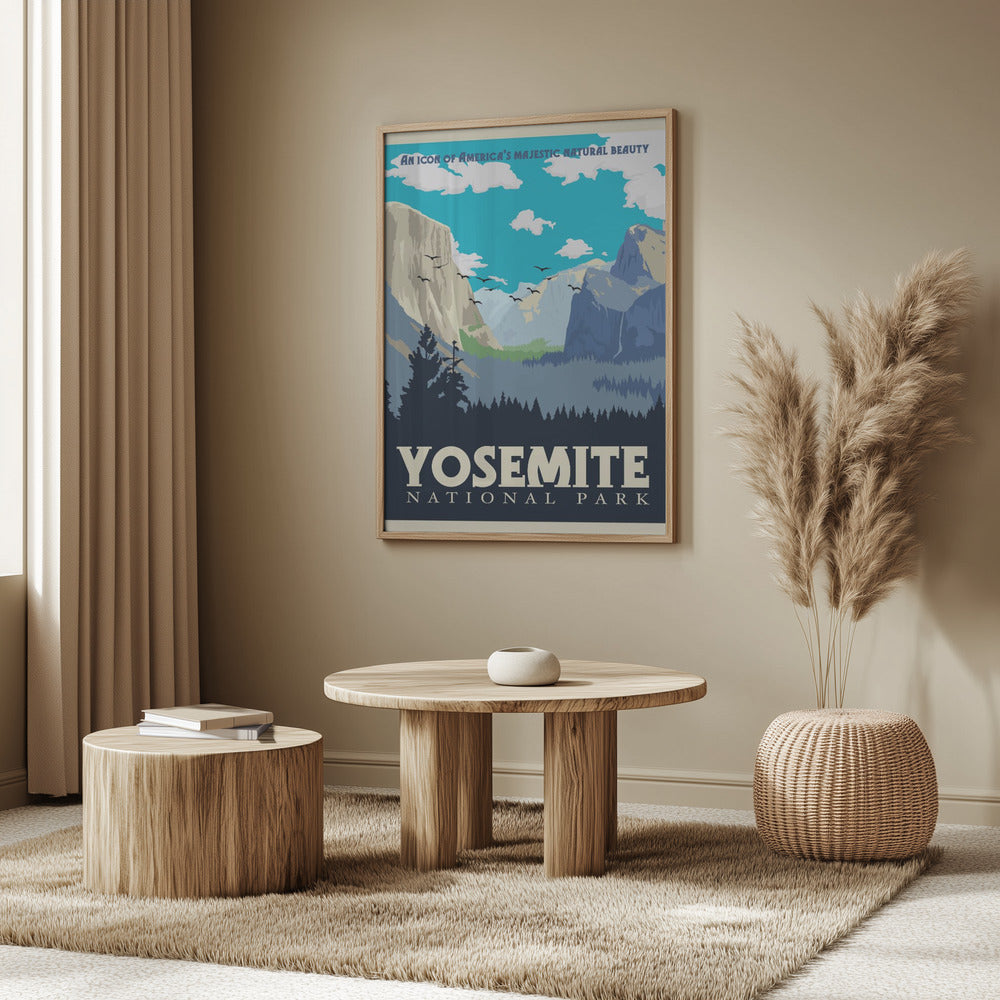 Yosemite National Park Travel Print Poster