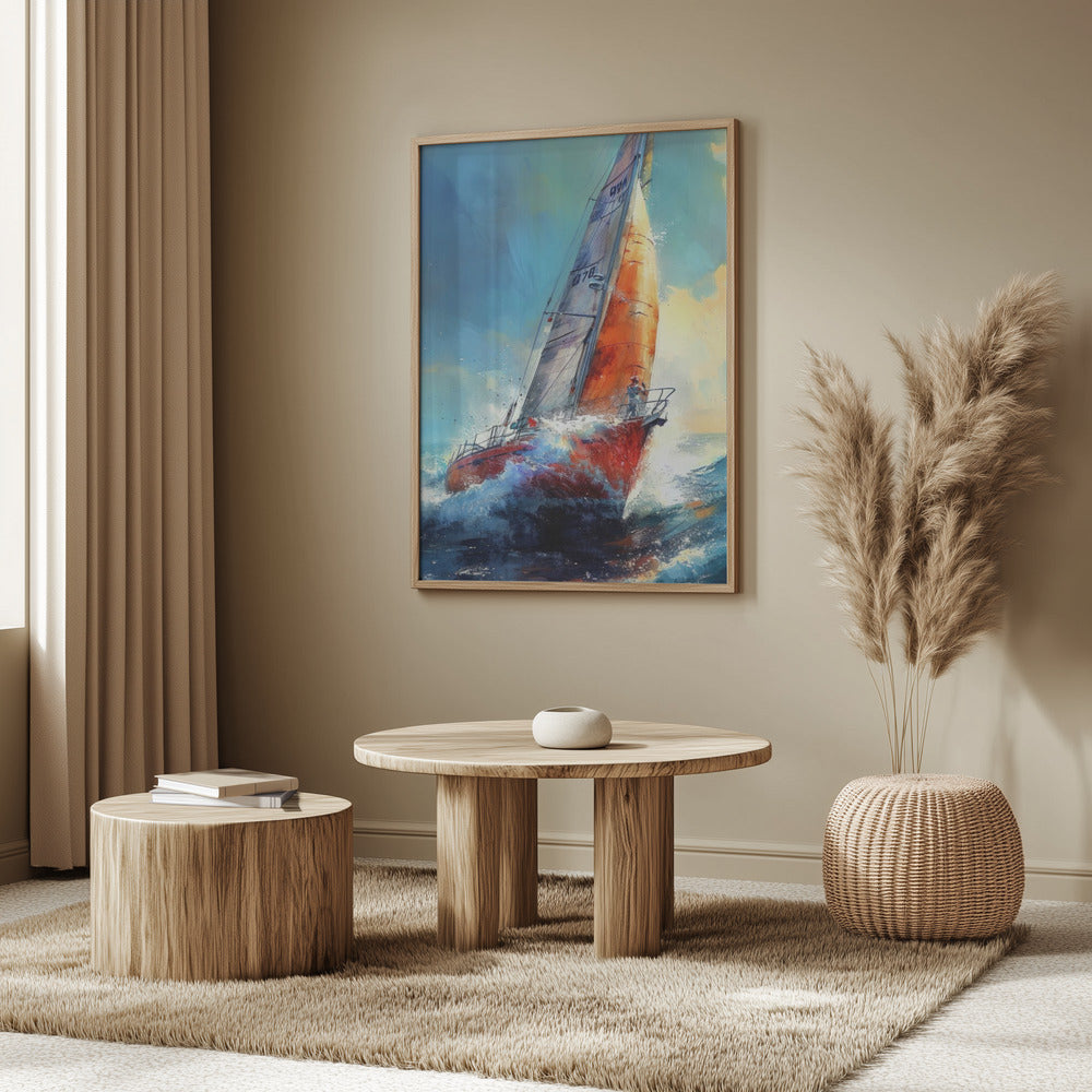 Yacht racing sport art 30 Poster