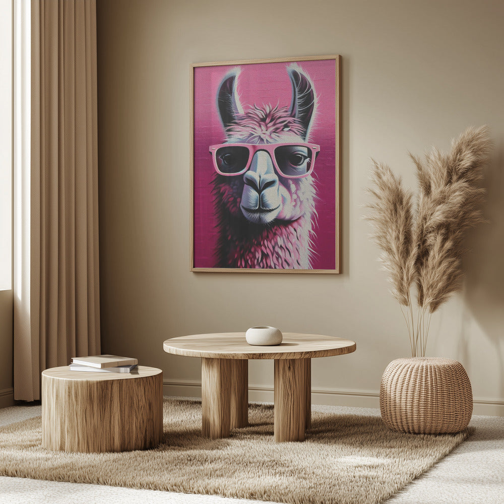 Pink Lama Poster