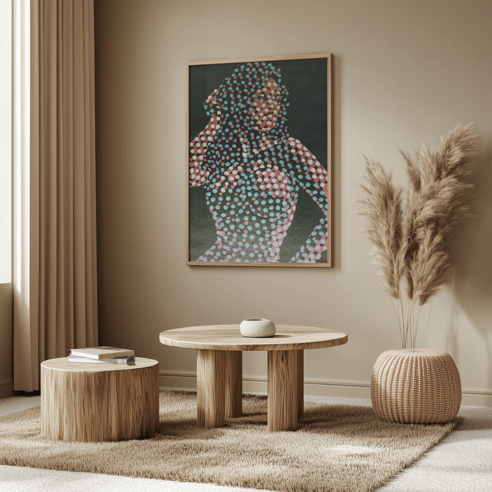 Woman in dots Poster