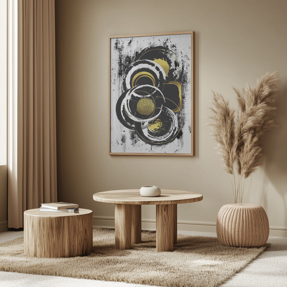 ABSTRACT ART Solid shapes Poster