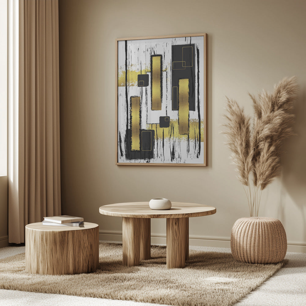 ABSTRACT ART Lively geometric fun Poster