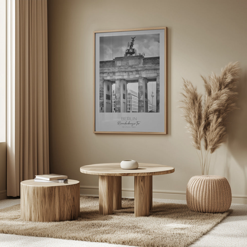 In focus: BERLIN Brandenburg Gate Poster