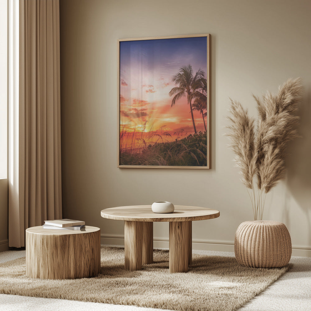 BONITA BEACH Picturesque Sunset Poster