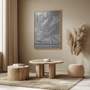 CHICAGO Skyline | Text Poster