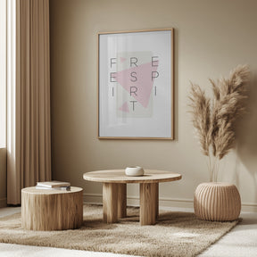 Free spirit - pink Poster