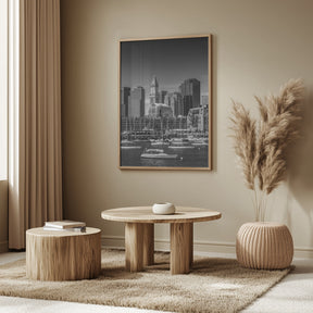 BOSTON Skyline North End &amp; Financial District Poster