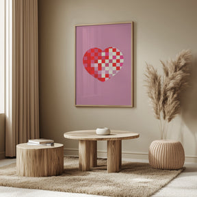 Pixel heart Poster