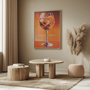 Aperol Spritz Orange Poster